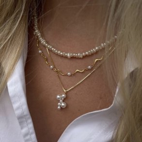 Halskde Coro cloud forgyldt slv