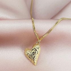 Halskde LOVE ME  Forgyldt Slv