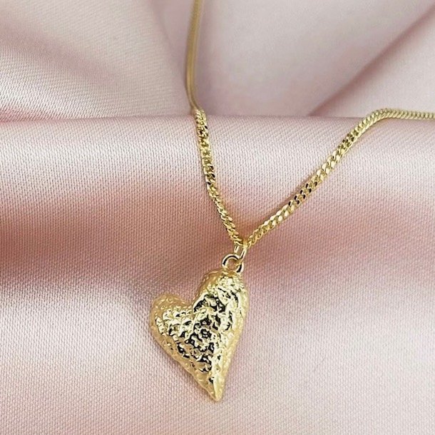 Halskde LOVE ME  Forgyldt Slv