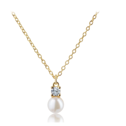 Halskde DARLING BUBBELS forgyldt slv