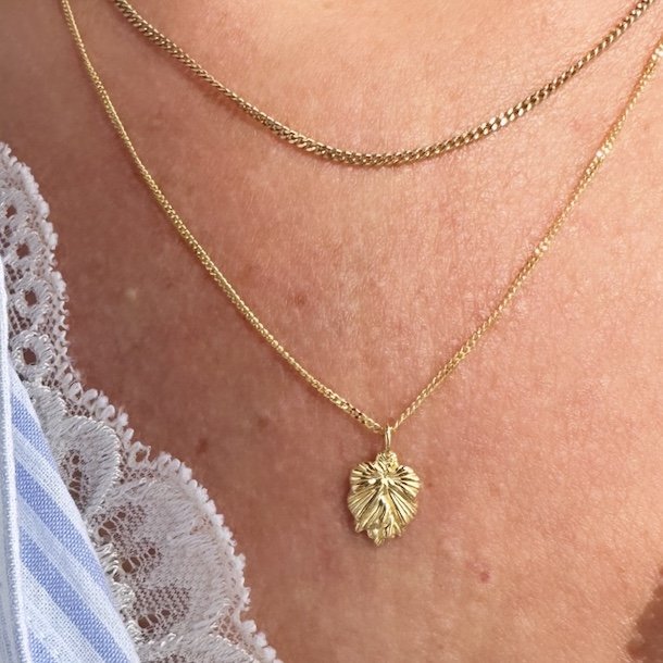 Halskde KOI Forgyldt Slv