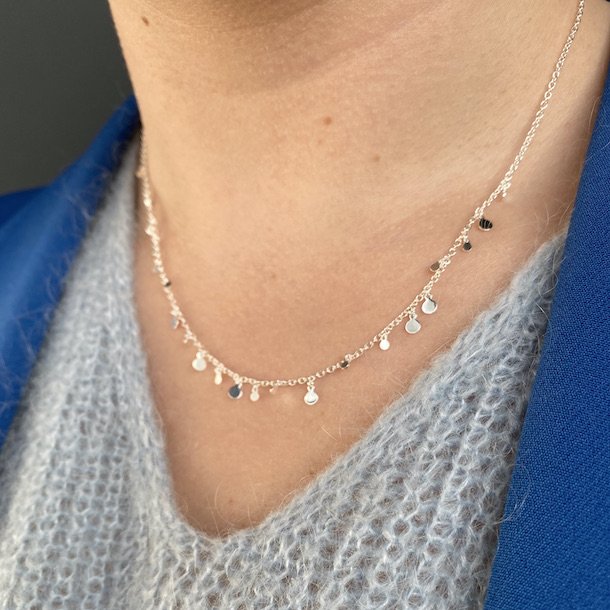 Halskde ELEGANT sterling slv