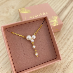  Halskde BUBBLES forgyldt slv