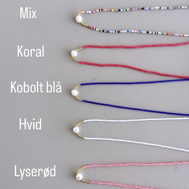 Spansk halskde med perle