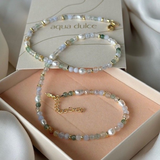 Halskde FRESA Forgyldt slv