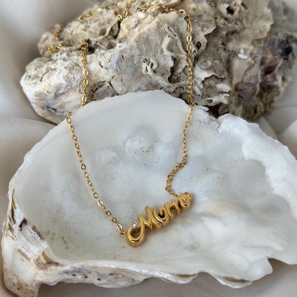 Halskde GLOW MOM vandfast 18kt. forgyldt 