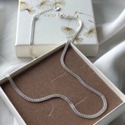 Halskde FLATA Sterling Slv