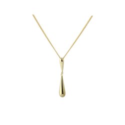 Halskde SHINY DROP Forgyldt slv