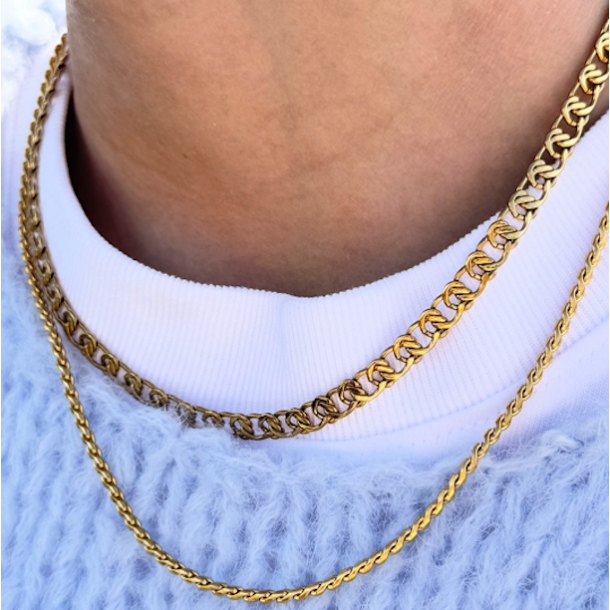 Halskde BETTY vandfast 18kt. forgyldt