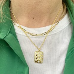 Halskde Mila chain forgyldt