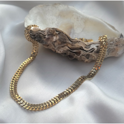 Halskde vandfast 18kt. forgyldt