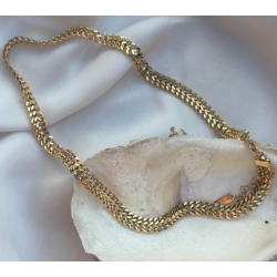 Halskde vandfast 18kt. forgyldt