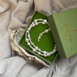 Halskde Etta ferskvandsperler 18K forgyldt sterlingslv