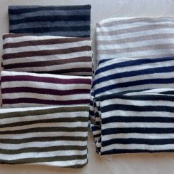 T�rkl�de med striber, Mia - Cashmere/Viskose mix
