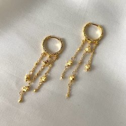 Hoops m. kde DARLING ROCK Forgyldt Slv