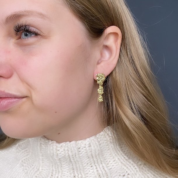 restikker GLAM WAVE forgyldt slv