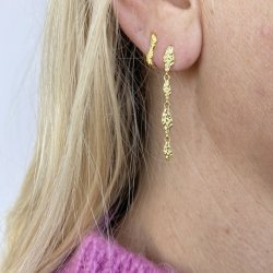 restik MILA long forgyldt slv