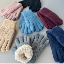 Handsker med plys for