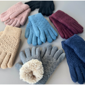 Handsker med plys for