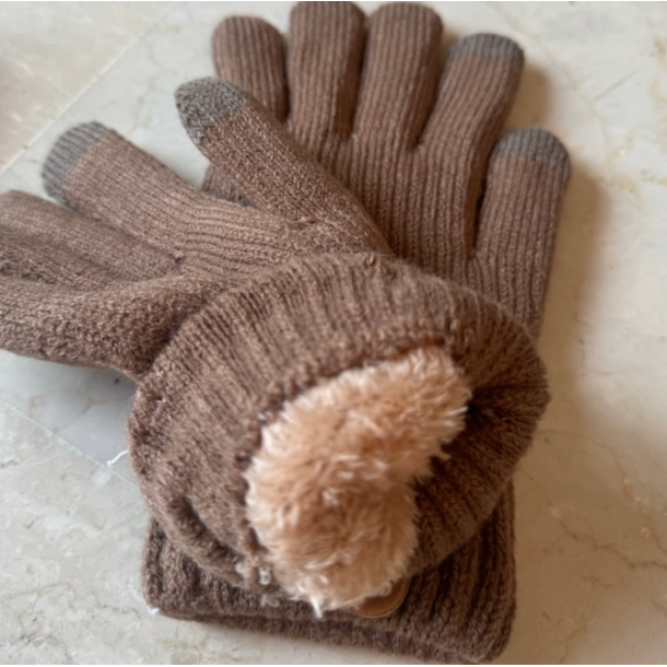 Handsker foret strik