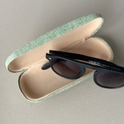 Brilleetui hardcase kanvas