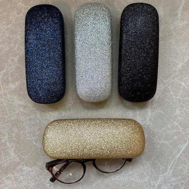 Brilleetui hardcase glitter