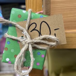 Pakkespils pakke hemmelig 30 kr