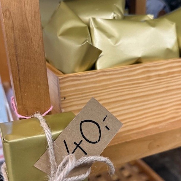 Pakkespils pakke hemmelig 40 kr