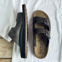 Fly Flot herre sandal mrk brun skind str. 40-45