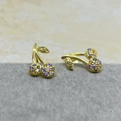 Cherry restikker forgyldt