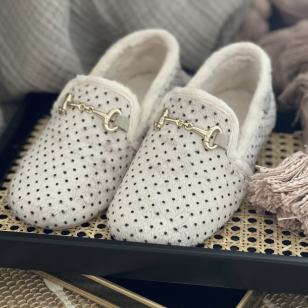 Melania Dots hjemmesko  Off-White
