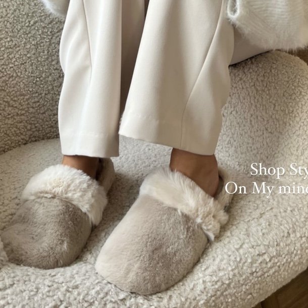 Hjemmesko on my mind beige str 36-41