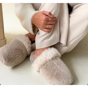 Hjemmesko on my mind beige str 36-41