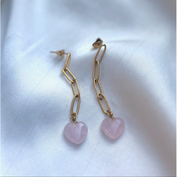 restikker med hjerte vandfast 18kt. forgyldt