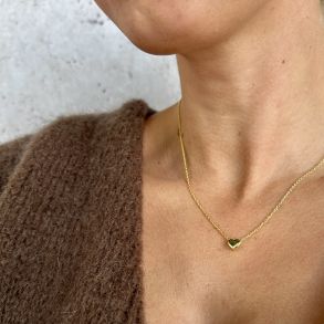 Halskde KARLA forgyldt slv