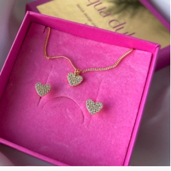 Smykkest darling heart forgyldt slv