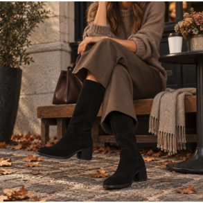 H�j st�vle ruskind  sort- ruskind str 36-41