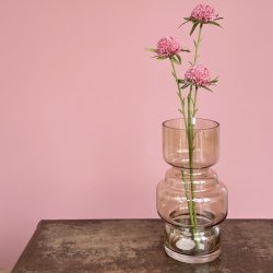 Vase Courtly hj glas rg farvet