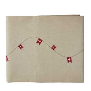 Dug coated med flag print 140x240cm