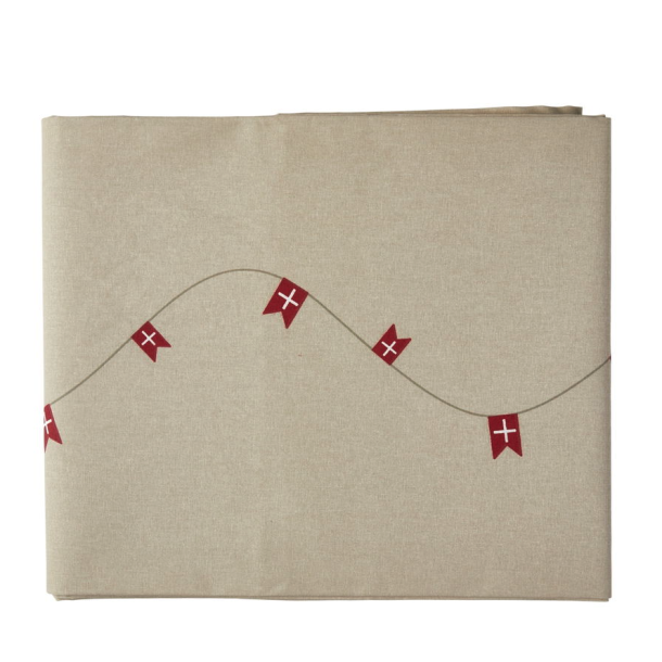 Dug coated med flag print 140x240cm