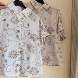 Skjorte med kort rme bomuld str. M-XL