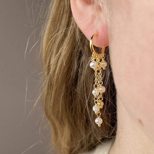 restik creol WENDY m. kde og perler forgyldt