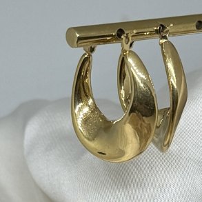 Hoop WAVY Vandfaste 18 karat forgyldt 