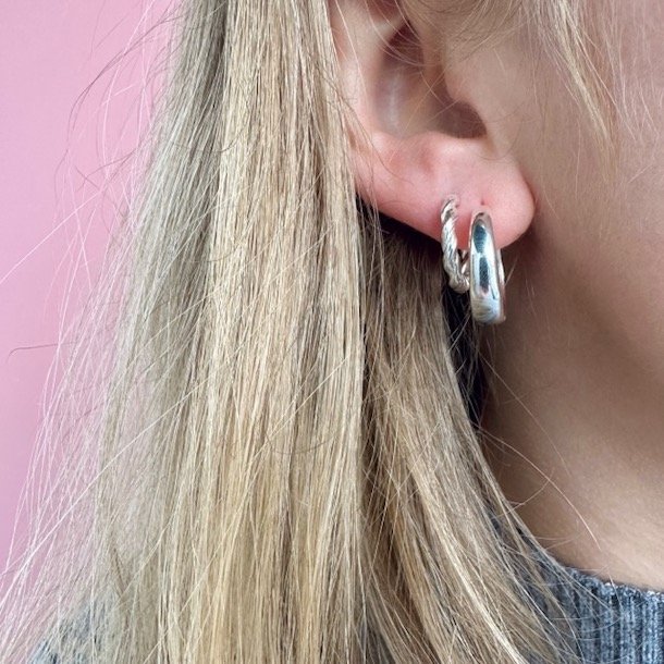 Hoops Emma BIG Sterling slv