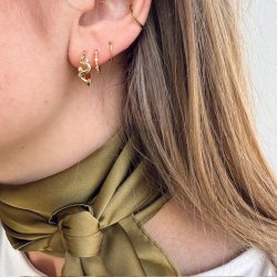 Hoops WAVY Forgyldt slv