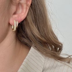 Hoops RUBIN forgyldt slv 