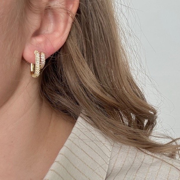 Hoops RUBIN forgyldt slv 