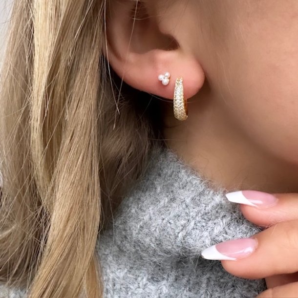 Hoop DARLING EMMA  Forgyldt Slv