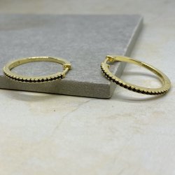 Claire hoops 25 mm forgyldt