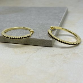 Claire hoops 25 mm forgyldt